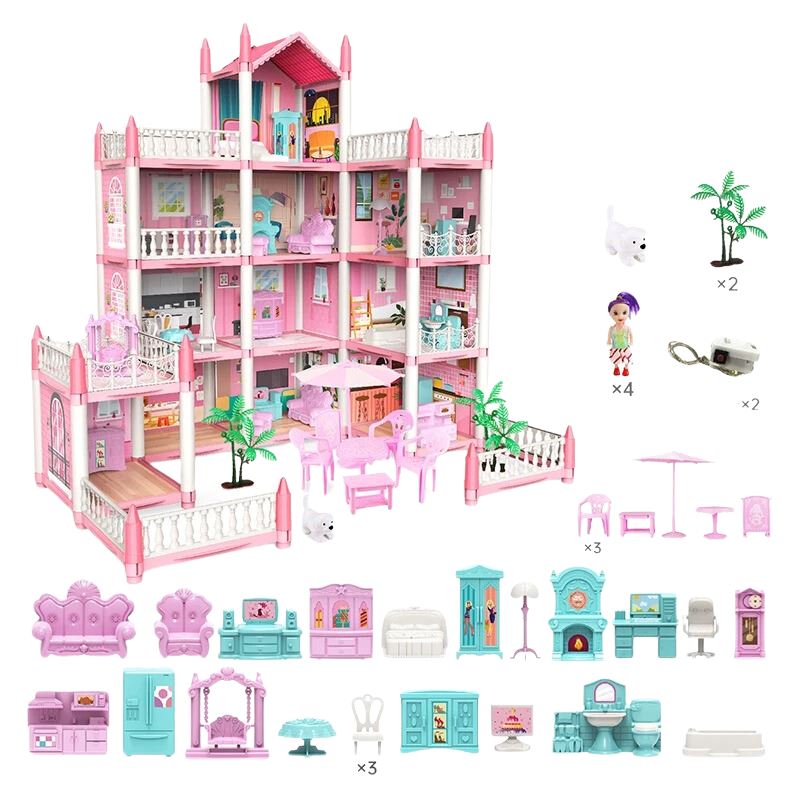 Casinha de Boneca Infantil Bambino Casinha de Boneca Infantil Bambino Loja do Bambino 11 cômodos