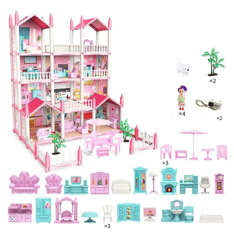 Casinha de Boneca Infantil Bambino Casinha de Boneca Infantil Bambino Loja do Bambino 14 cômodos