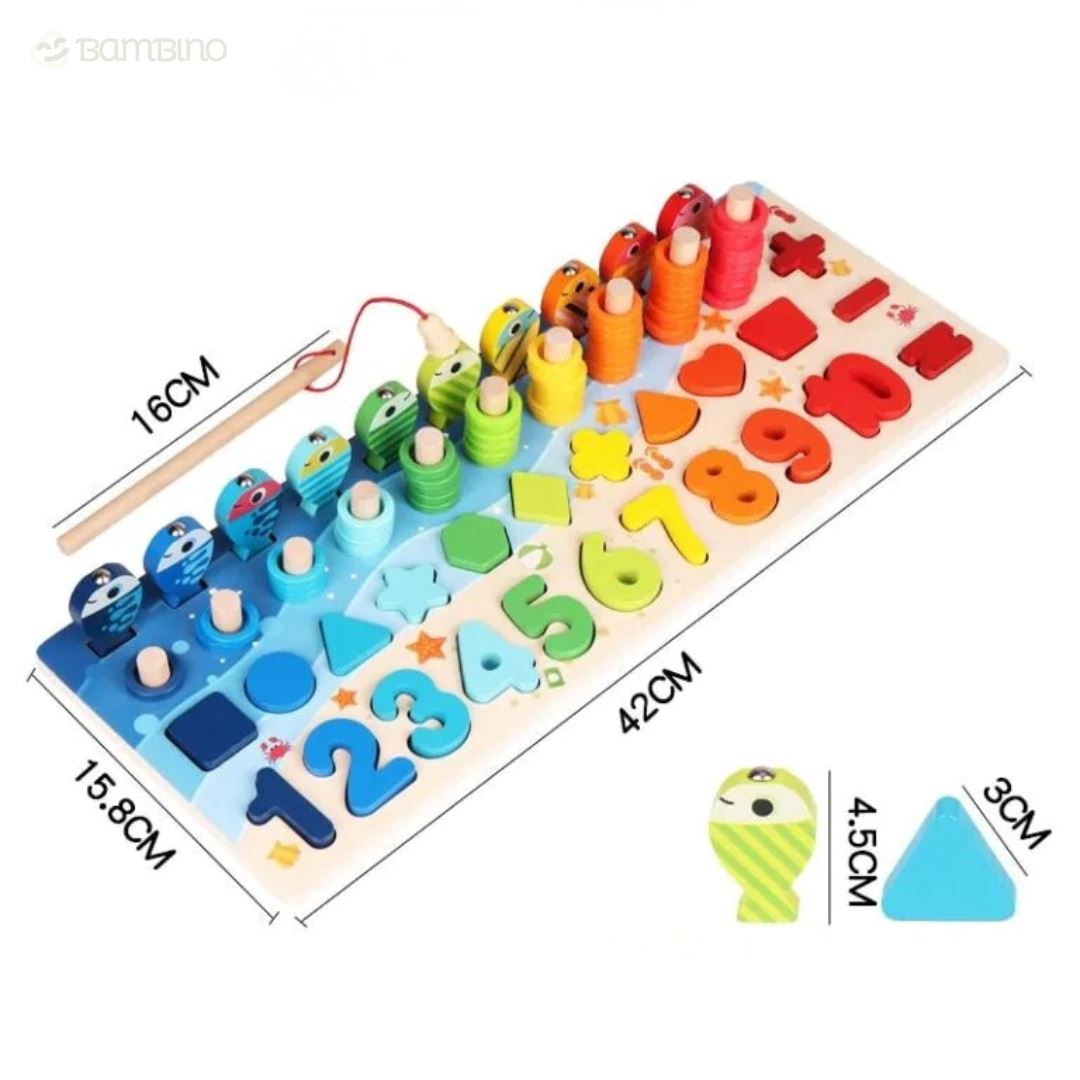 Brinquedo Montessori 4em1 Para Crianças Bambino Brinquedo Montessori 4em1 Para Crianças Bambino Loja do Bambino