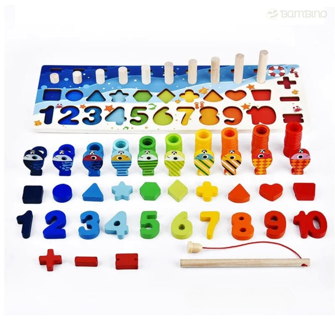 Brinquedo Montessori 4em1 Para Crianças Bambino Brinquedo Montessori 4em1 Para Crianças Bambino Loja do Bambino
