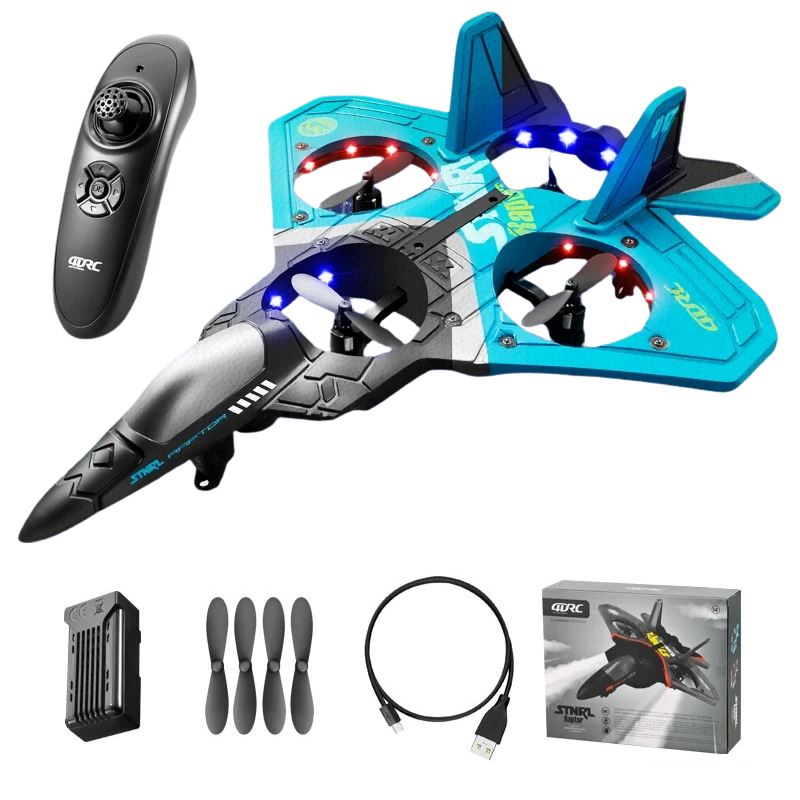 Avião de Controle Remoto Elétrico Drone V17 Avião de Controle Remoto Elétrico Drone V17 Loja do Bambino Azul