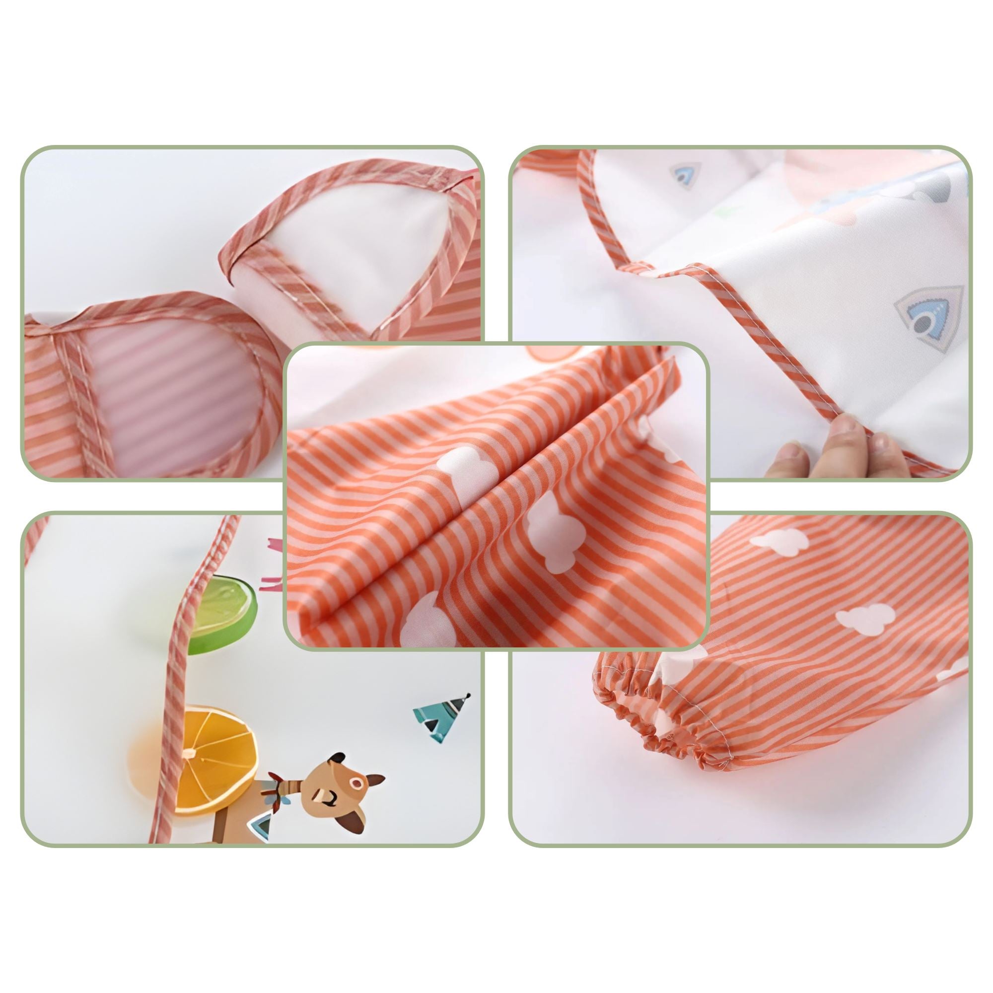 Babador Avental Impermeável Infantil - Combo com 3 unidades Babador Avental Impermeável Infantil - Combo com 3 unidades Loja do Bambino