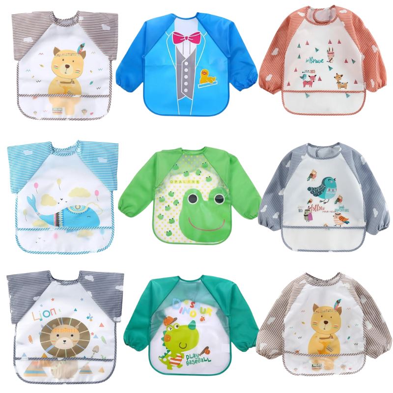 Babador Avental Impermeável Infantil - Combo com 3 unidades Babador Avental Impermeável Infantil - Combo com 3 unidades Loja do Bambino