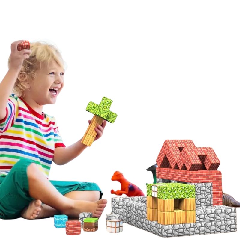 Blocos Magnéticos de Montar Minecraft Blocos Magnéticos de Montar Minecraft Loja do Bambino