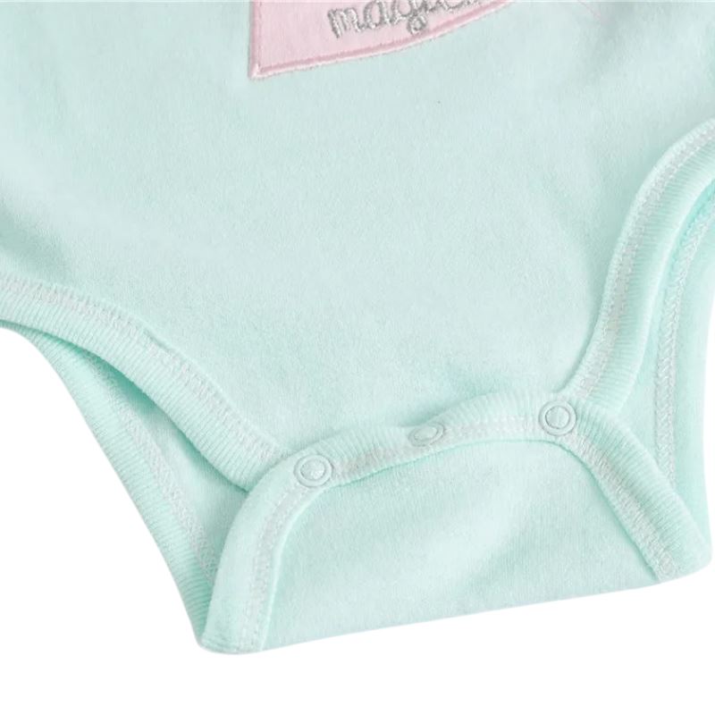 Body Infantil Manga Curta Feminino Personalizado Unicórnio - Conjunto de até 6 Unidades Body Infantil Manga Curta Feminino Personalizado Unicórnio - Conjunto de até 6 Unidades Loja do Bambino