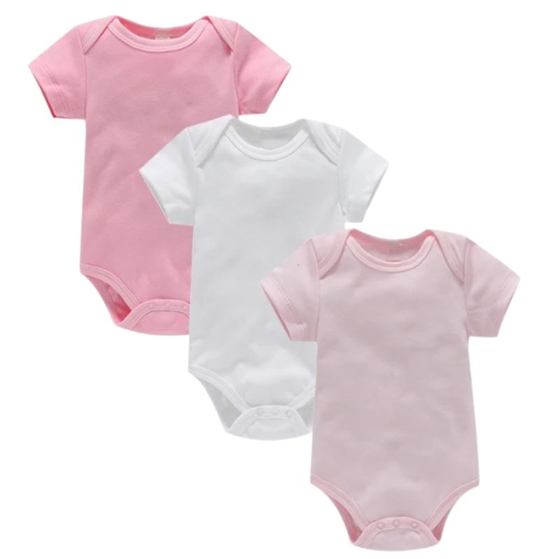 Body Infantil Manga Curta Unissex com Estampa Lisa - Conjunto com 3 Unidades Body Infantil Manga Curta Unissex com Estampa Lisa - Conjunto com 3 Unidades Loja do Bambino Conjunto 1 0 a 3 Meses
