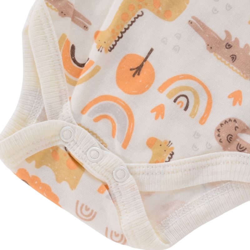 Body Infantil Manga Curta Unissex com Estampa e sem Estampa - Conjunto com 4 Unidades Body Infantil Manga Curta Unissex com Estampa e sem Estampa - Conjunto com 4 Unidades Loja do Bambino