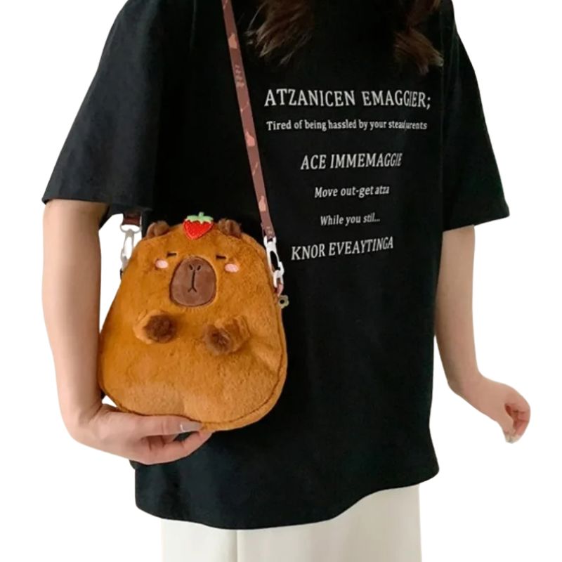 Bolsa Infantil Menina Capivara Bolsa Infantil Menina Capivara Loja do Bambino