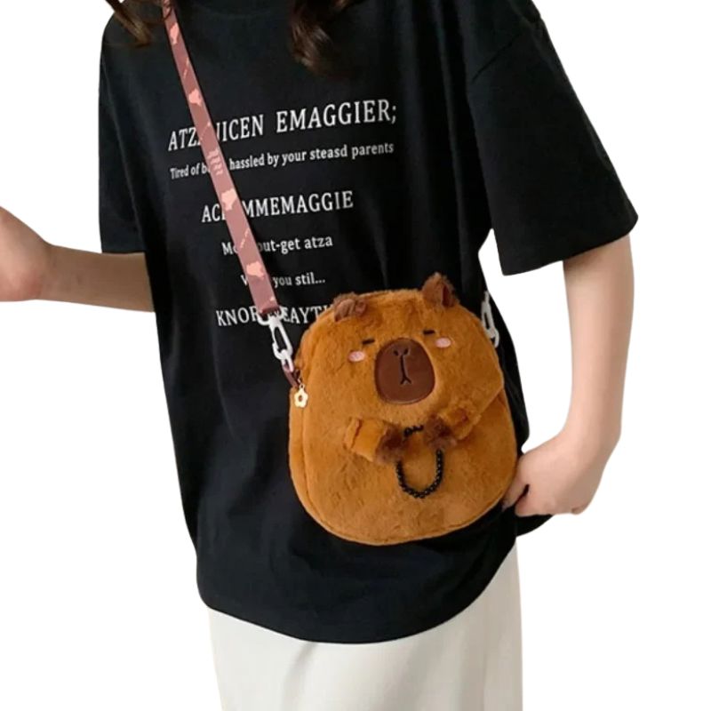 Bolsa Infantil Menina Capivara Bolsa Infantil Menina Capivara Loja do Bambino