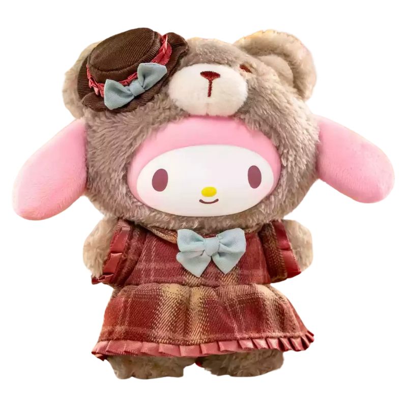 Boneco Labubu Hello Kitty Ursinho Boneco Labubu Hello Kitty Ursinho Loja do Bambino Modelo 04 14cm
