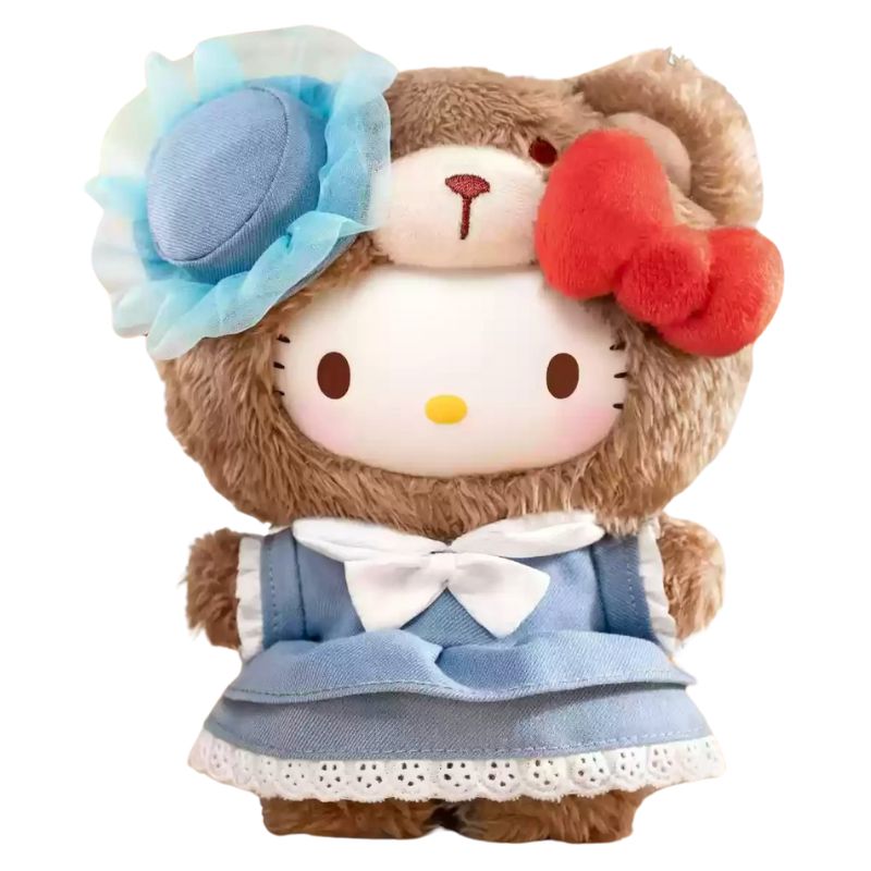 Boneco Labubu Hello Kitty Ursinho Boneco Labubu Hello Kitty Ursinho Loja do Bambino Modelo 01 14cm