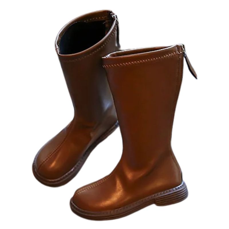 Bota Cano Longo Infantil Feminina Bota Cano Longo Infantil Feminina Loja do Bambino Vermelho Simples 26 (16.2cm)