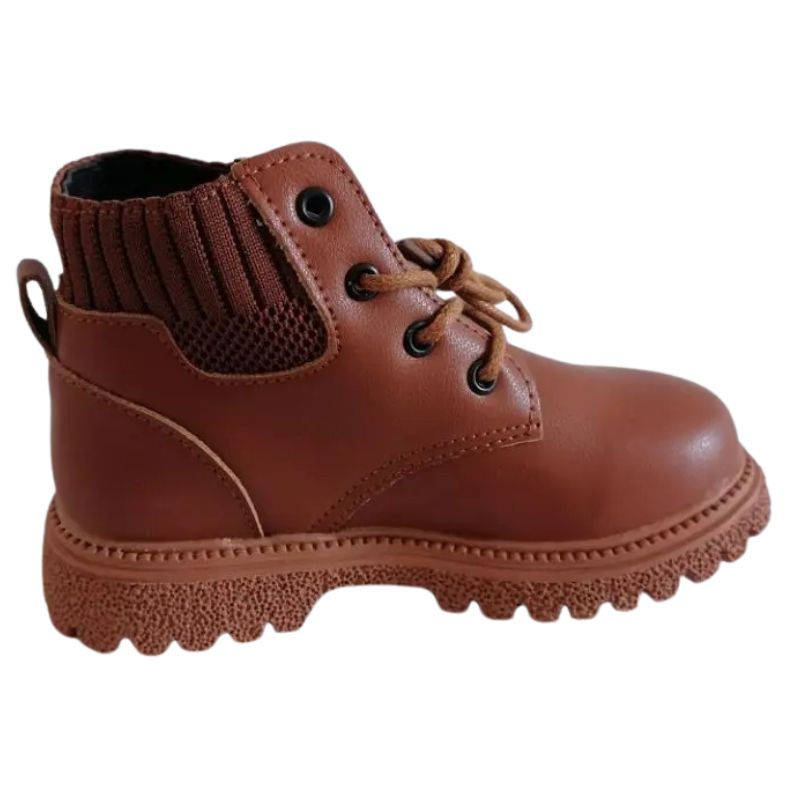 Bota Coturno de Couro Infantil Pelúciada Bota Coturno de Couro Infantil Peluciada Loja do Bambino