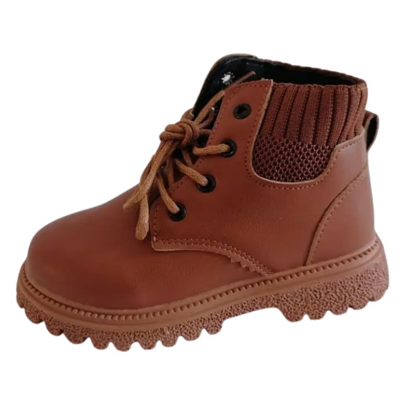 Bota Coturno de Couro Infantil Pelúciada Bota Coturno de Couro Infantil Peluciada Loja do Bambino