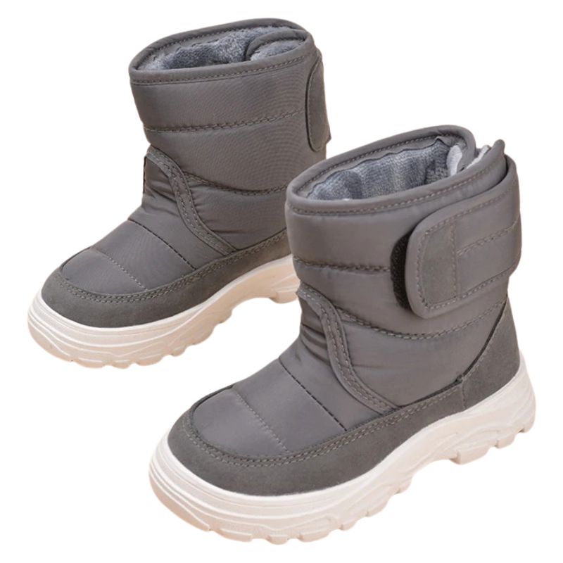 Bota Coturno Infantil Peluciada Velcro Bota Coturno Infantil Peluciada Velcro Loja do Bambino Cinza 21 (14cm)