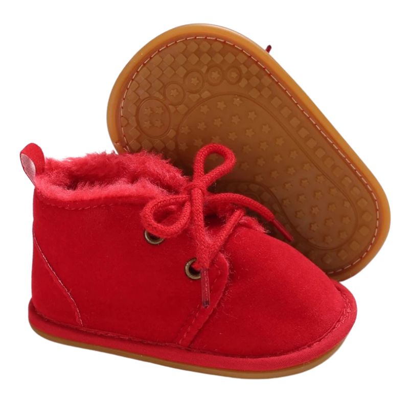 Bota Infantil Bebê Com Pelúcia Interna Bota Infantil Bebê Com Pelúcia Interna Loja do Bambino Vermelho 0 a 6 meses (11cm)