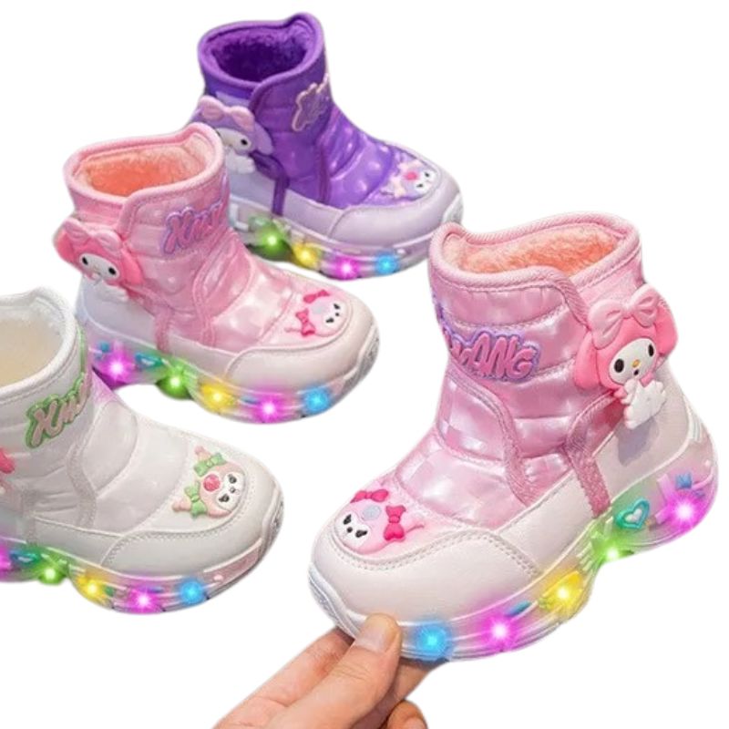 Botinha Infantil Feminina Com Luz LED Botinha Infantil Feminina Com Luz LED Loja do Bambino