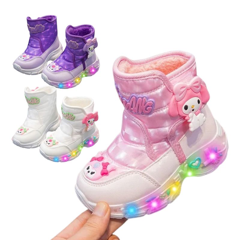 Botinha Infantil Feminina Com Luz LED Botinha Infantil Feminina Com Luz LED Loja do Bambino