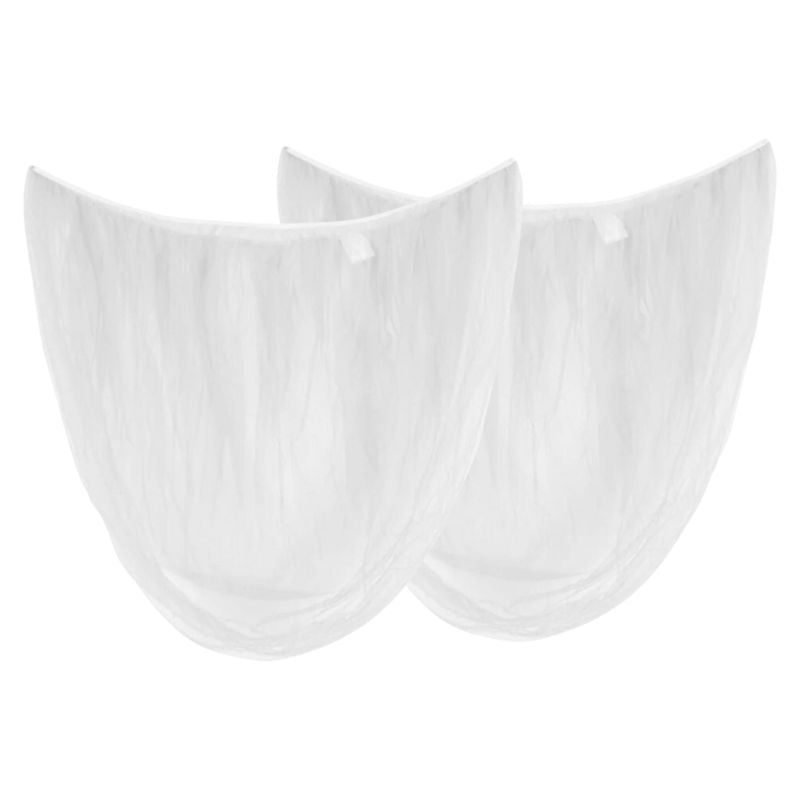Capa Anti Insetos para Carrinho de Bebê Bambino Capa Mosquiteiro para Carrinho de Bebê Bambino Loja do Bambino Branco 2 Unidades