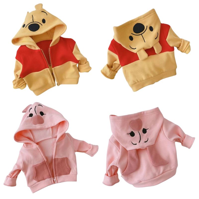 Casaco Infantil Ursinho Pooh com Capuz Casaco Infantil Ursinho Pooh com Capuz Loja do Bambino