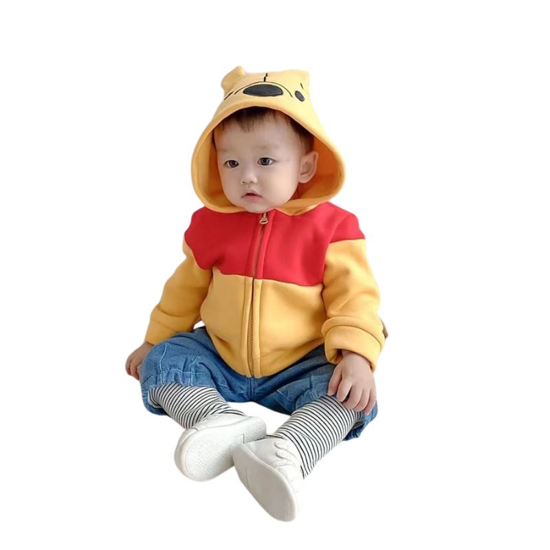 Casaco Infantil Ursinho Pooh com Capuz Casaco Infantil Ursinho Pooh com Capuz Loja do Bambino