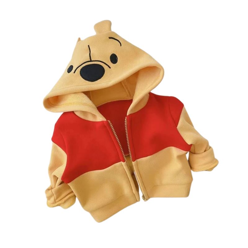 Casaco Infantil Ursinho Pooh com Capuz Casaco Infantil Ursinho Pooh com Capuz Loja do Bambino Modelo 01 6 a 9 meses