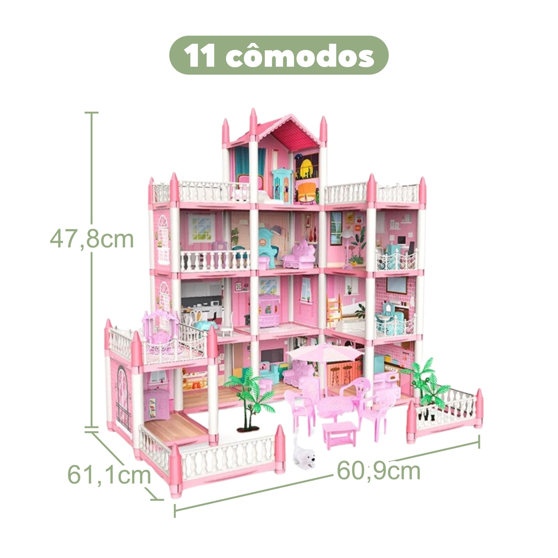 Casinha de Boneca Infantil Bambino Casinha de Boneca Infantil Bambino Loja do Bambino