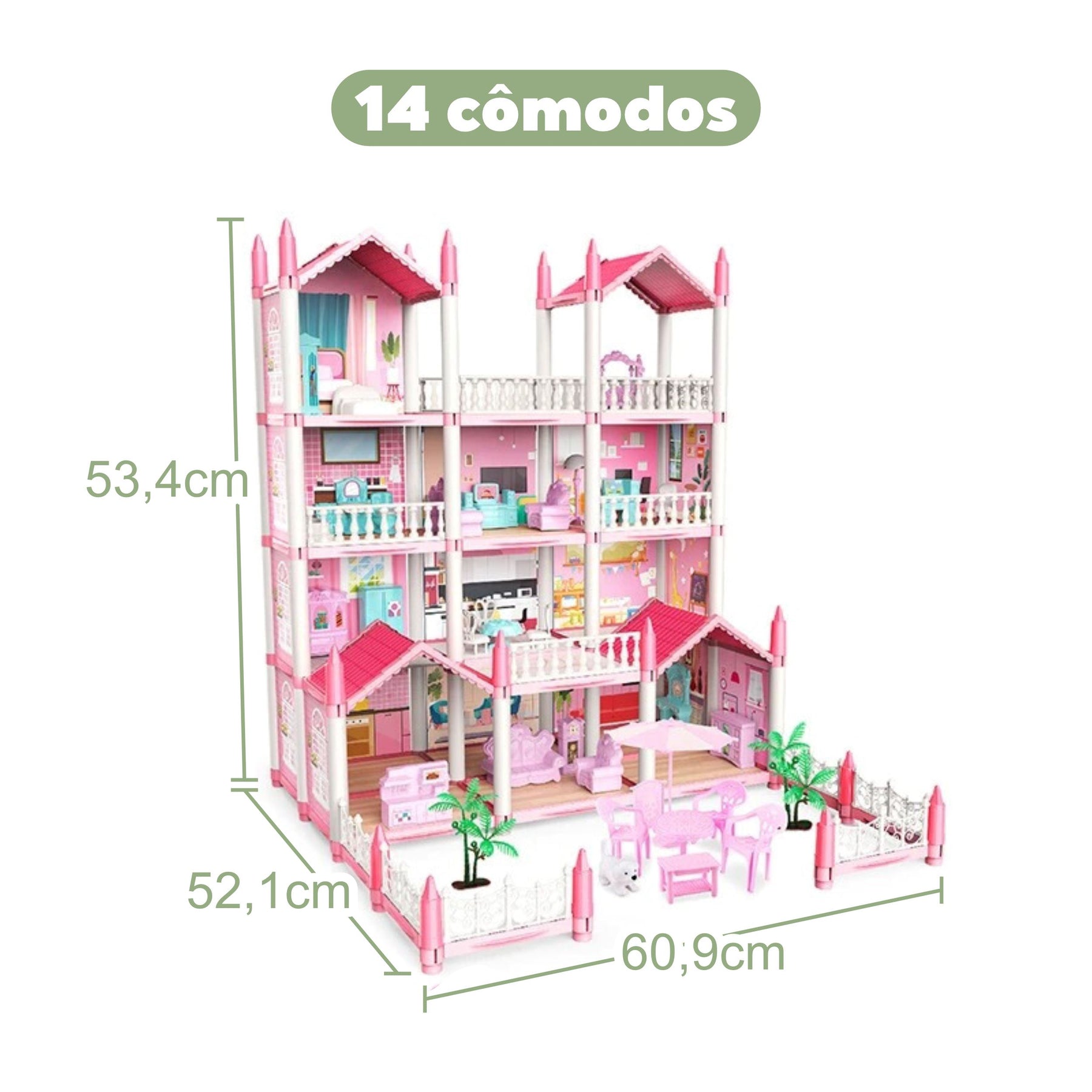 Casinha de Boneca Infantil Bambino Casinha de Boneca Infantil Bambino Loja do Bambino