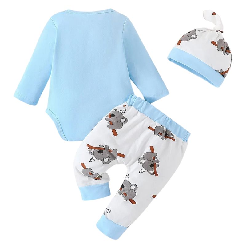 Conjunto 3 Peças para Bebê Personalizado Coala Conjunto 3 Peças para Bebê Personalizado Coala Loja do Bambino