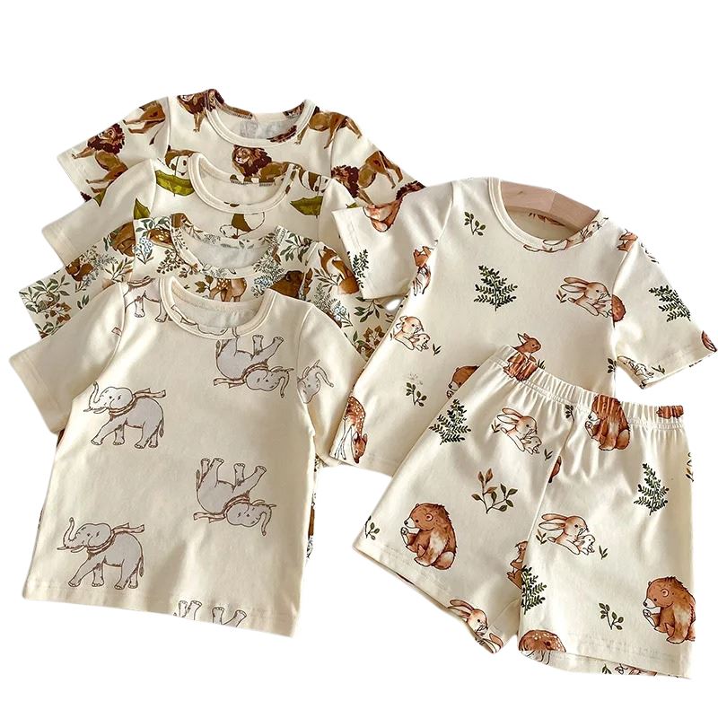 Conjunto Infantil Unissex com Estampa de Animais Conjunto Infantil Unissex com Estampa de Animais Loja do Bambino