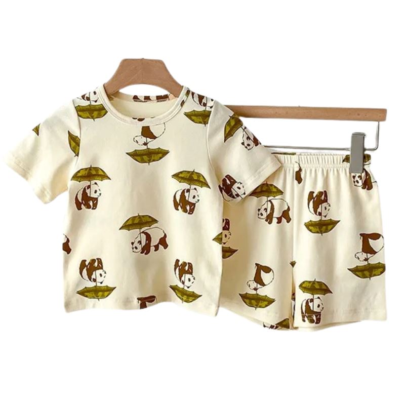 Conjunto Infantil Unissex com Estampa de Animais Conjunto Infantil Unissex com Estampa de Animais Loja do Bambino