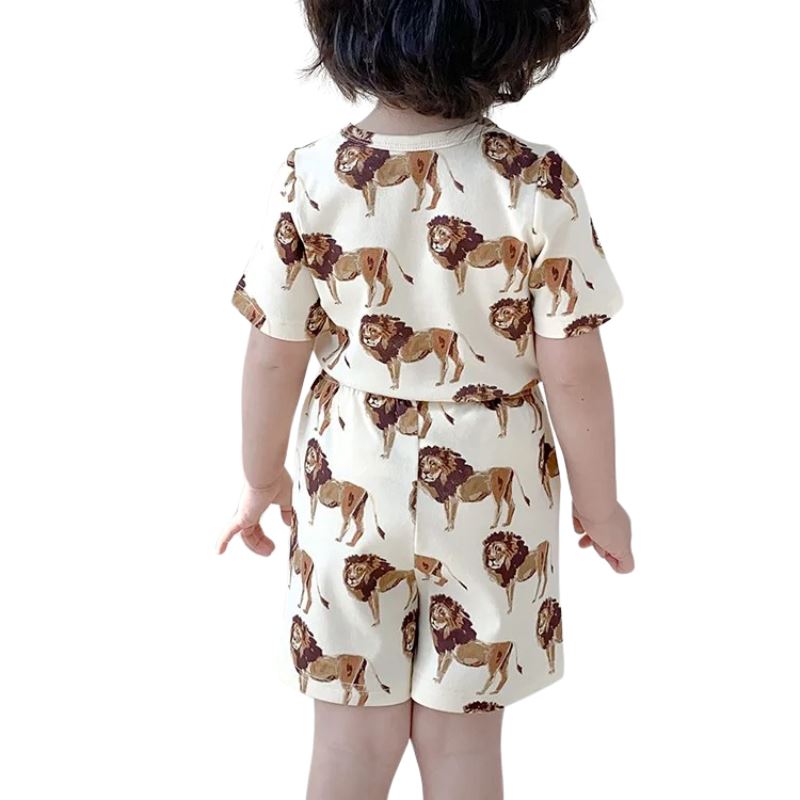 Conjunto Infantil Unissex com Estampa de Animais Conjunto Infantil Unissex com Estampa de Animais Loja do Bambino