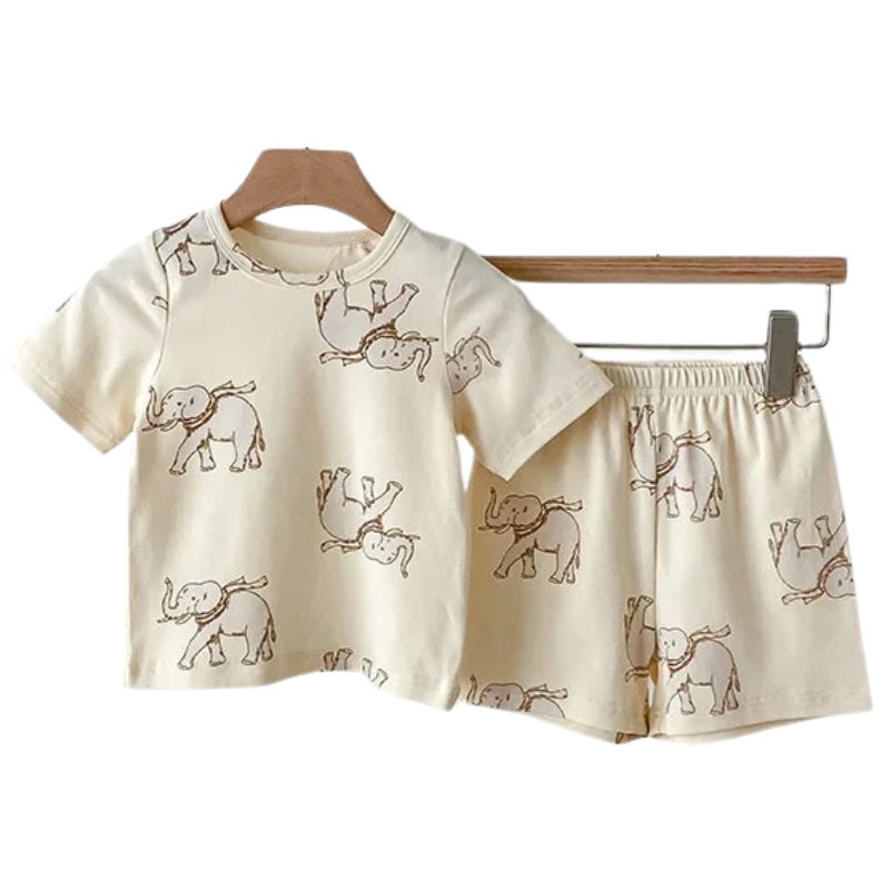 Conjunto Infantil Unissex com Estampa de Animais Conjunto Infantil Unissex com Estampa de Animais Loja do Bambino