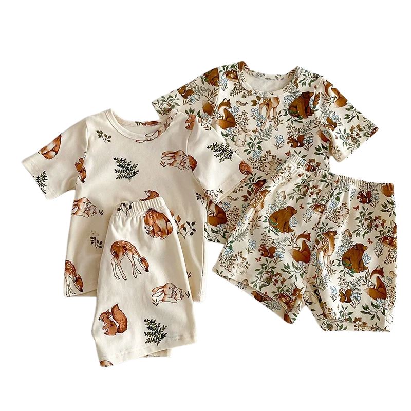 Conjunto Infantil Unissex com Estampa de Animais Conjunto Infantil Unissex com Estampa de Animais Loja do Bambino