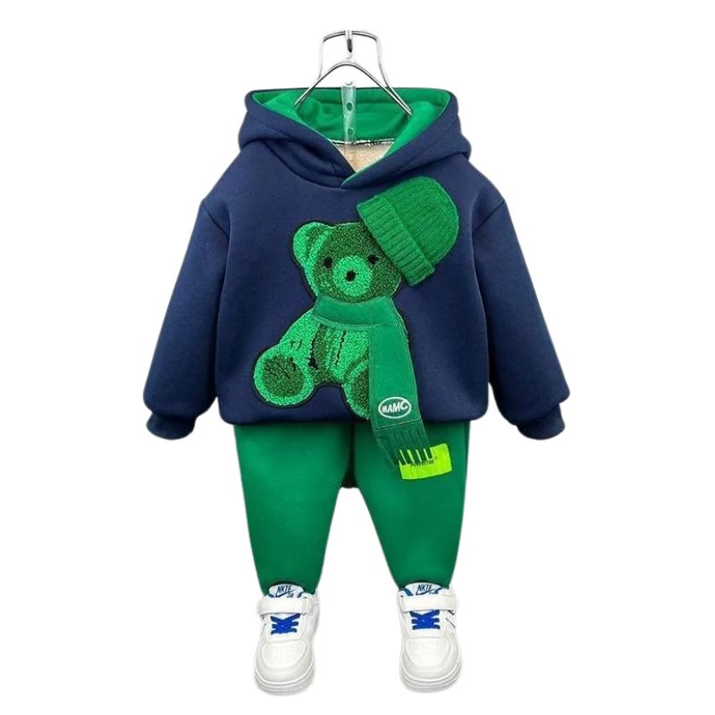 Conjunto Moletom Infantil Bordado de Ursinho Conjunto Moletom Infantil Bordado de Ursinho Loja do Bambino
