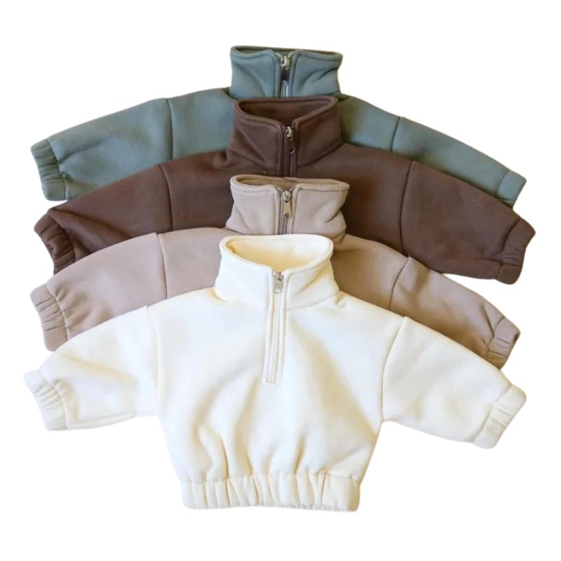 Conjunto Moletom Infantil Gola Alta com Zíper Conjunto Moletom Infantil Gola Alta com Zíper Loja do Bambino