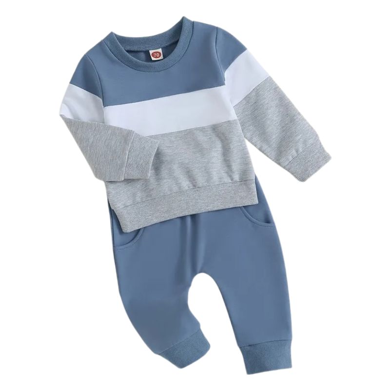 Conjunto Moletom Infantil Listrado Unissex Conjunto Moletom Infantil Listrado Unissex Loja do Bambino