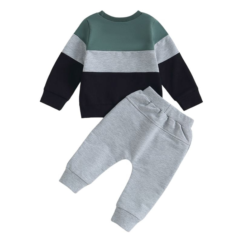 Conjunto Moletom Infantil Listrado Unissex Conjunto Moletom Infantil Listrado Unissex Loja do Bambino