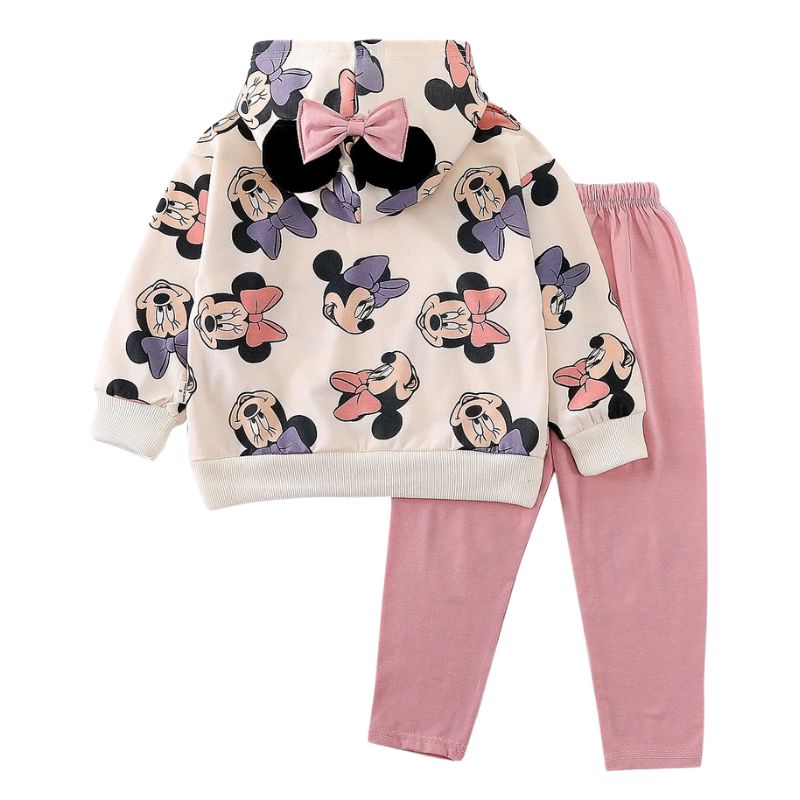 Conjunto Moletom Infantil Minnie com Capuz Conjunto Moletom Infantil Minnie com Capuz Loja do Bambino