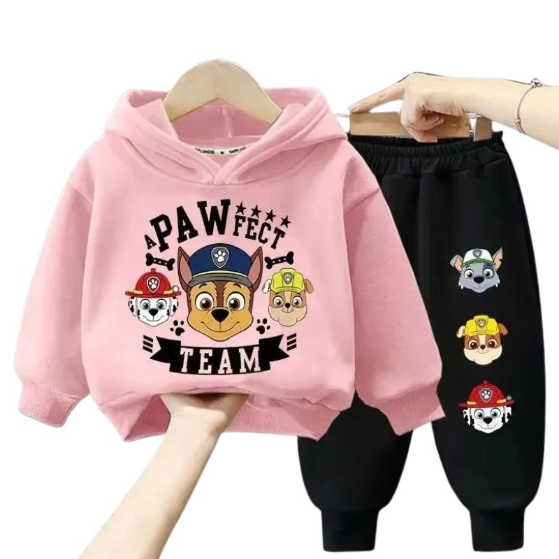 Conjunto Moletom Patrulha Canina Infantil Conjunto Moletom Patrulha Canina Infantil Loja do Bambino Rosa 90