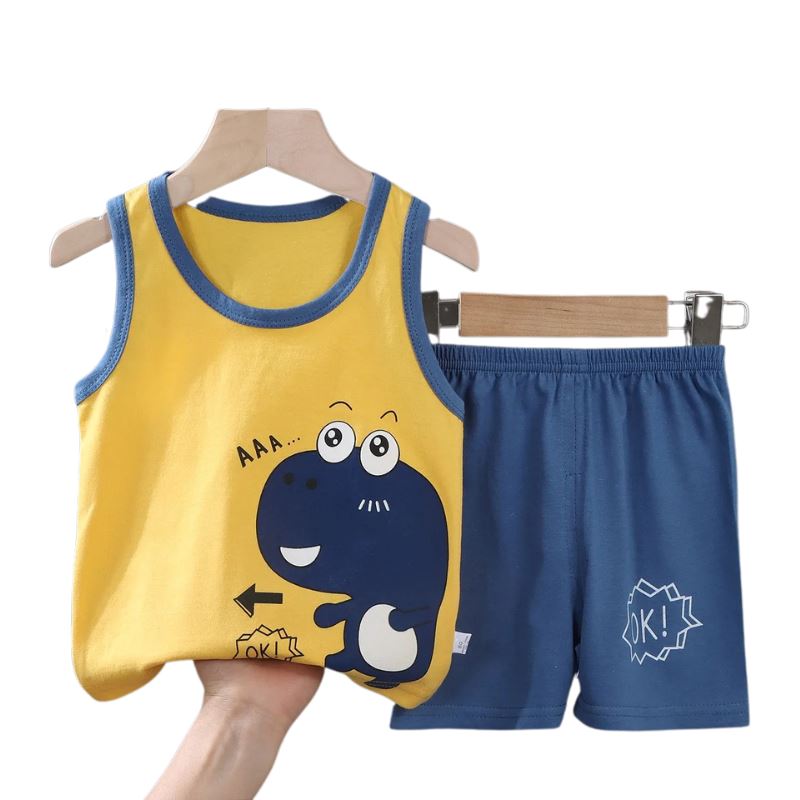 Conjunto Verão Para Menino Recém Nascido Bambino Conjunto Verão Para Menino Recém Nascido Bambino Loja do Bambino Modelo 03 6 meses