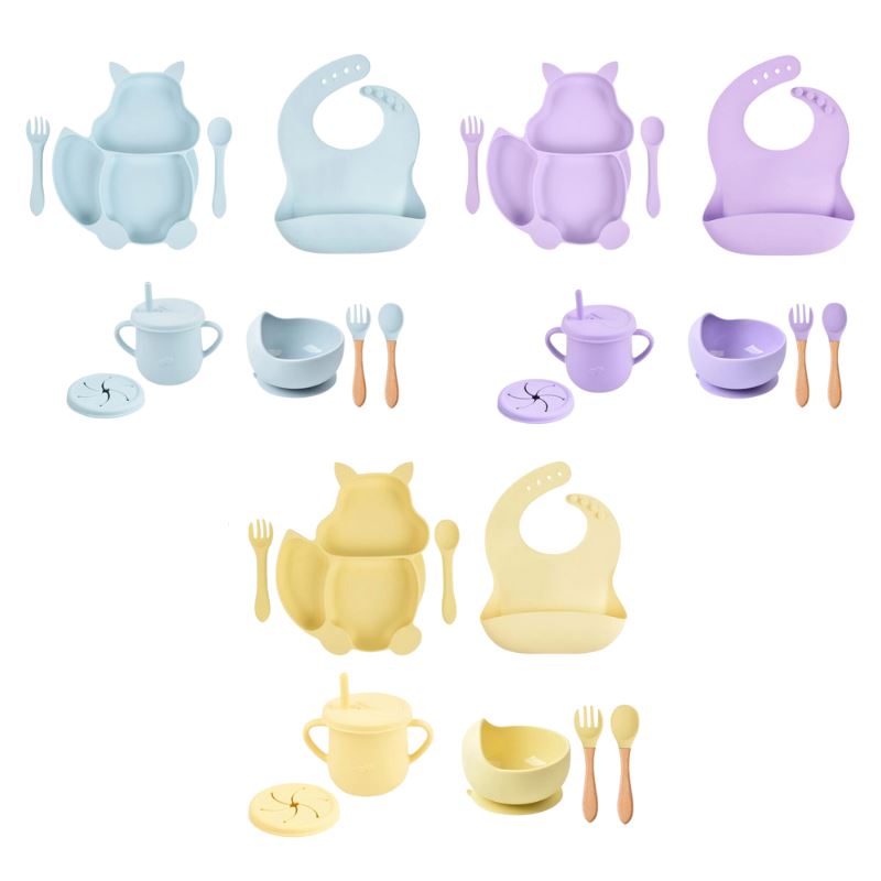 Conjunto Alimentação de Silicone Conjunto Alimentação de Silicone Loja do Bambino