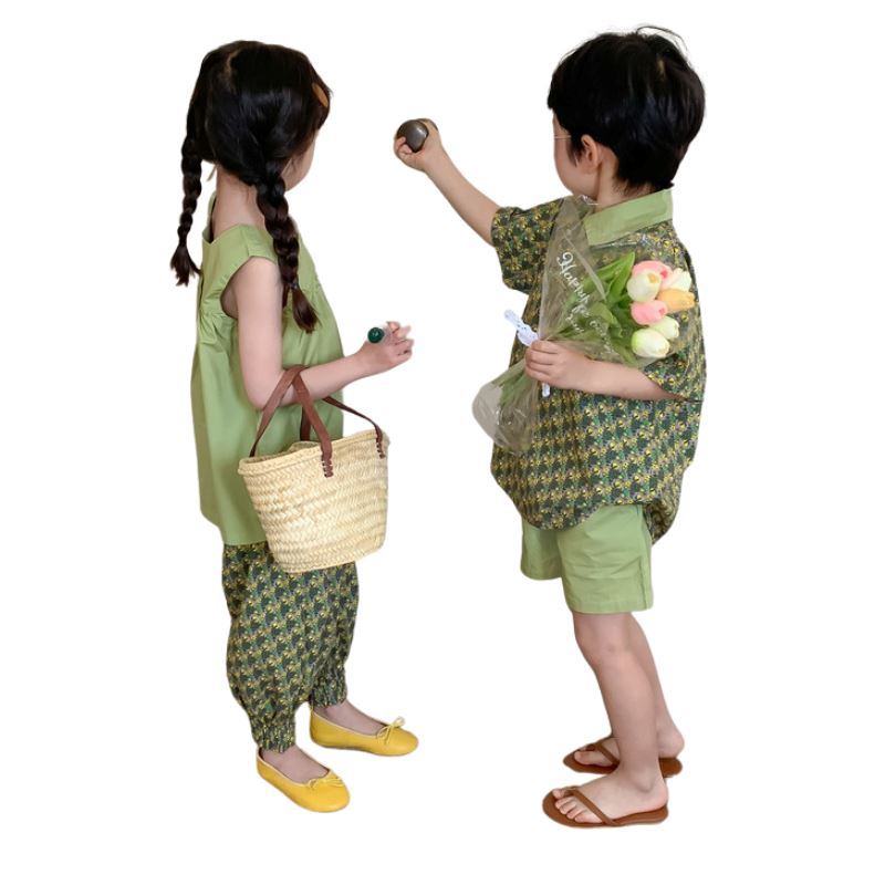 Conjunto Infantil Verão Masculino e Feminino Conjunto Infantil Verão Masculino e Feminino Loja do Bambino