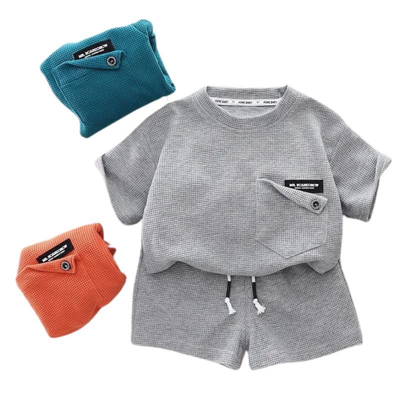 Conjunto Infantil de Verão Masculino Casual Conjunto Infantil de Verão Masculino Casual Loja do Bambino