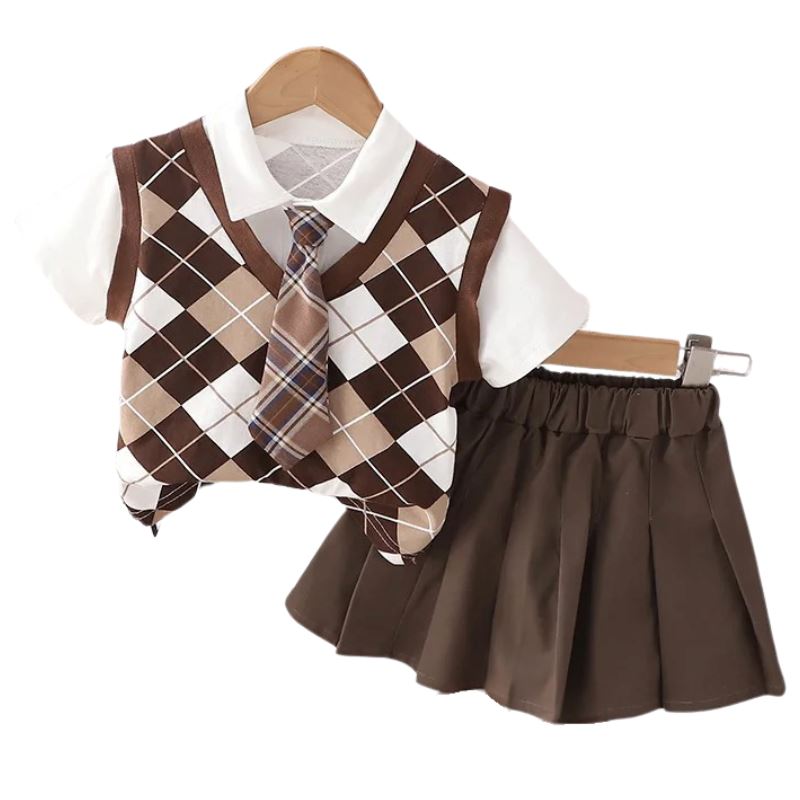 Conjunto Infantil de Verão Menina e Menino High School Conjunto Infantil de Verão Menina e Menino High School Loja do Bambino Feminino 80