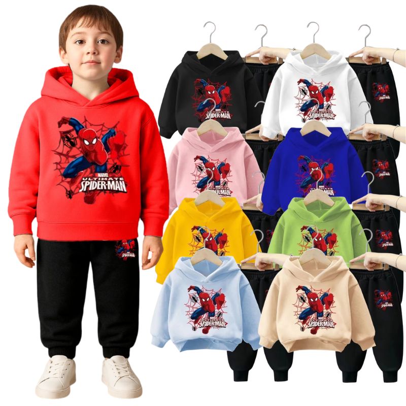 Conjunto Moletom Infantil Homem-Aranha com Capuz Conjunto Moletom Infantil Homem-Aranha com Capuz Loja do Bambino