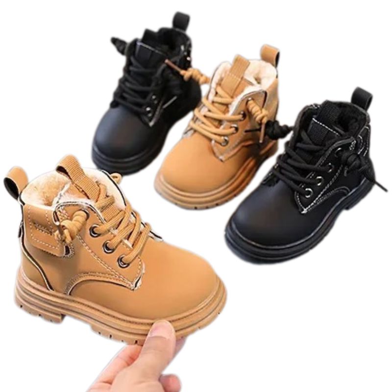 Coturno Infantil Couro Suede Peluciado Coturno Infantil Couro Suede Peluciado Loja do Bambino