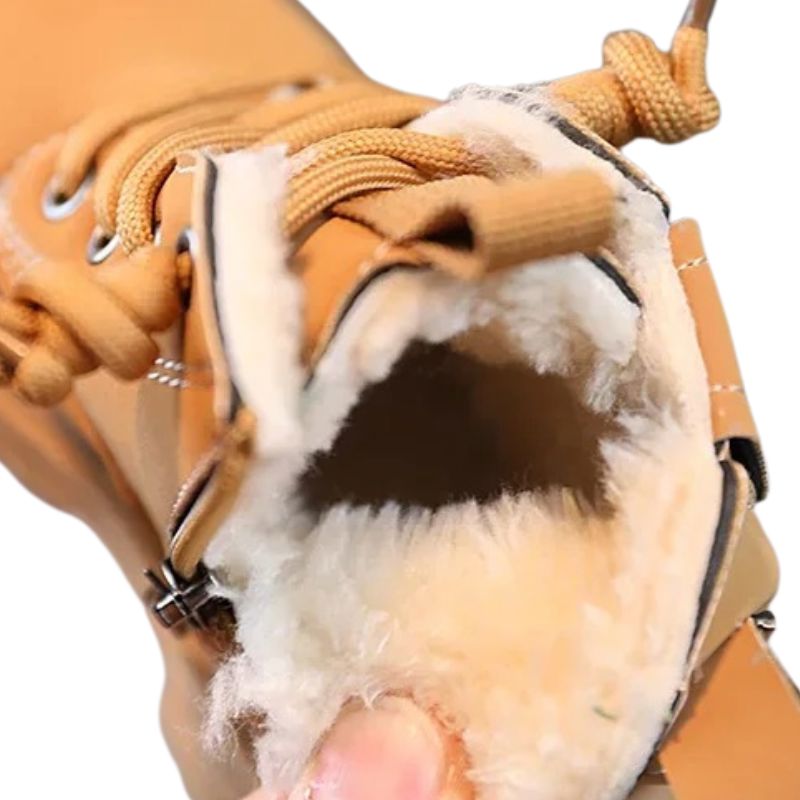 Coturno Infantil Couro Suede Peluciado Coturno Infantil Couro Suede Peluciado Loja do Bambino