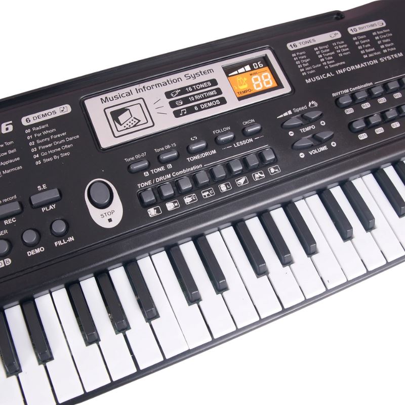 Teclado Elétrico Com Microfone Infantil Teclado Elétrico Com Microfone Infantil Loja do Bambino