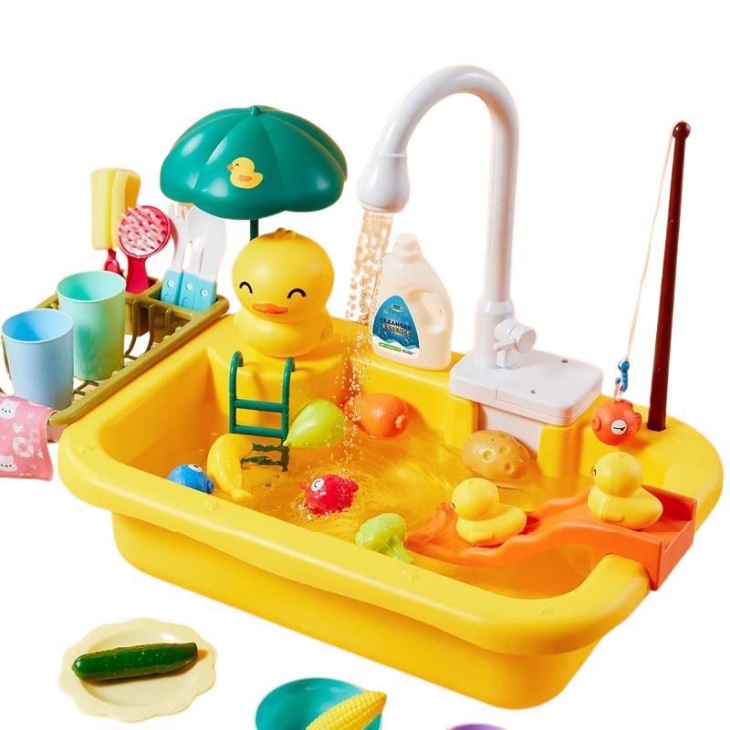 Pia de Brinquedo que sai Água com Acessórios Pia de Brinquedo que sai Água com Acessórios Loja do Bambino Amarelo